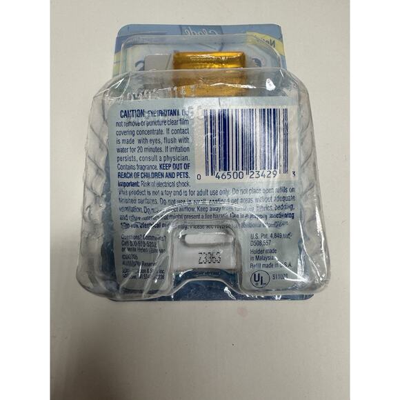 Glade Plug In Gel Warmer Decorated Sun Moon Clean Linen Refill 2005 Y2K New - Picture 3 of 5